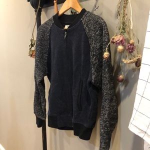Madewell knit bomber jacket, size small